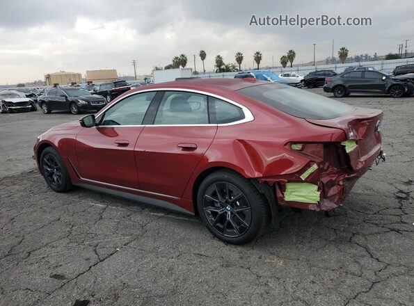 WBY23HD04SFU13353 2025 BMW I4 Красный Задняя левая четверть