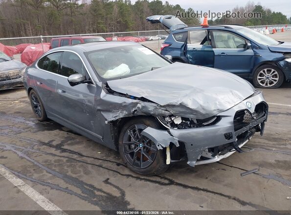 WBY23HD09SFU19276 2025 BMW I4 Серый Передняя правая четверть