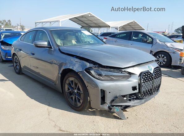 WBY23HD09SFU95693 2025 BMW I4 Серебряный Передняя правая четверть