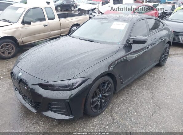 WBY33AW00NFN13317 2022 BMW I4 Черный Передняя левая четверть