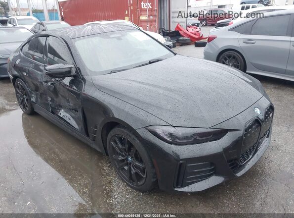 WBY33AW00NFN13317 2022 BMW I4 Черный Передняя правая четверть