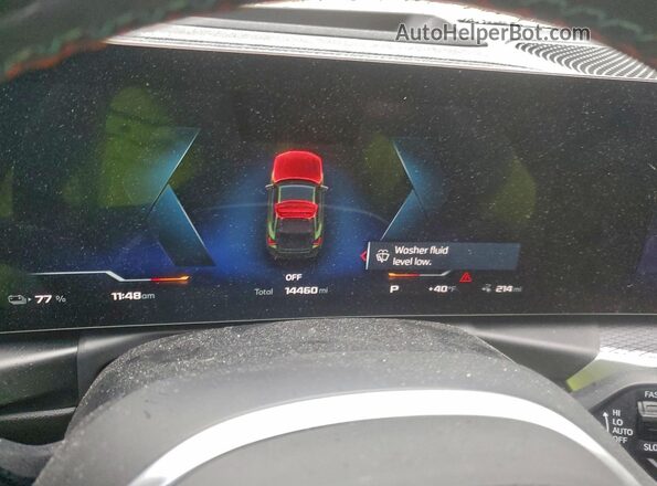 WBY33AW04RFS53705 2024 BMW I4 Green Instrument cluster view