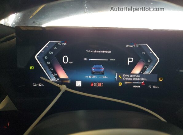 WBY33AW09NFM16553 2022 BMW I4 Blue Widok zestawu wskaźników