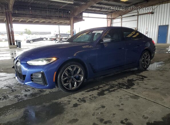 WBY33AW09NFM16553 2022 BMW I4 Blue Przód lewy