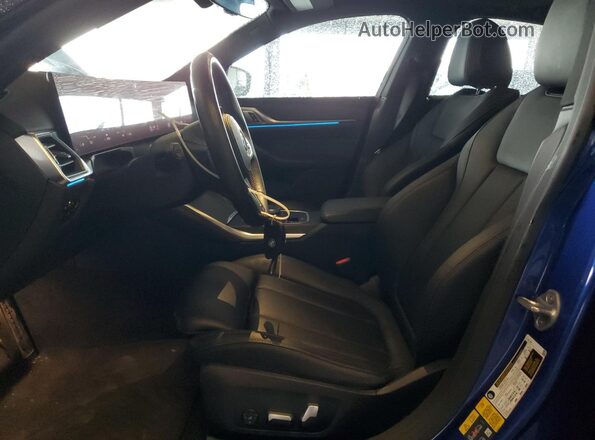 WBY33AW09NFM16553 2022 BMW I4 Blue Widok wnętrza z przodu