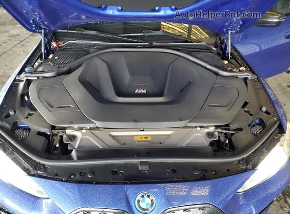 WBY33AW09NFM16553 2022 BMW I4 Blue Widok wnętrza z tyłu