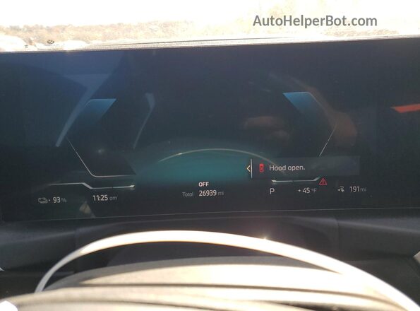 WBY73AW04NFM43161 2022 BMW I4 Gray Instrument cluster view