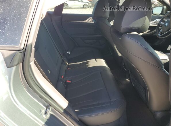 WBY73AW04NFM43161 2022 BMW I4 Gray Rear seats view