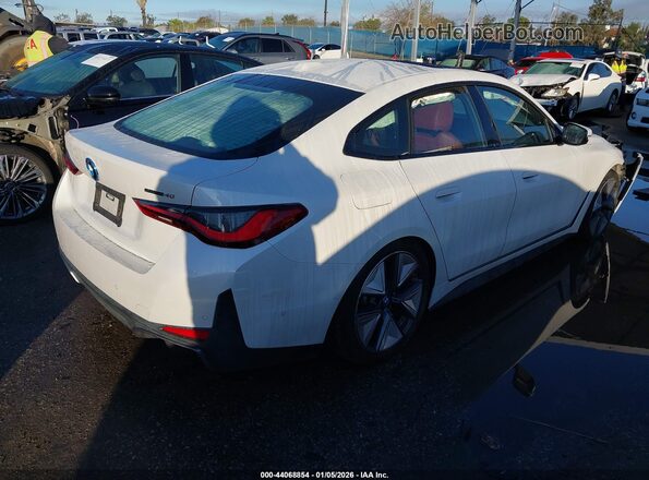 WBY73AW08NFM93593 2022 BMW I4 Белый Задняя правая четверть