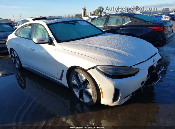 WBY73AW08NFM93593 2022 BMW I4 Белый Передняя правая четверть