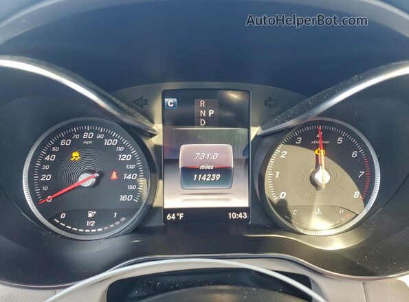 WDC0G4JB0K1000638 2019 MERCEDES-BENZ GLC-CLASS Белый Вид щитка приборов