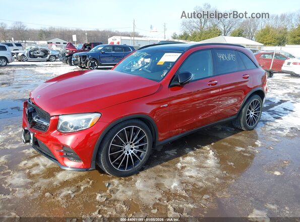 WDC0G6EB4KF562759 2019 MERCEDES-BENZ AMG GLC 43 Красный Передняя левая четверть