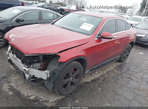 WDC0J4KB0JF326604 2018 MERCEDES-BENZ GLC 300 COUPE Красный Передняя левая четверть