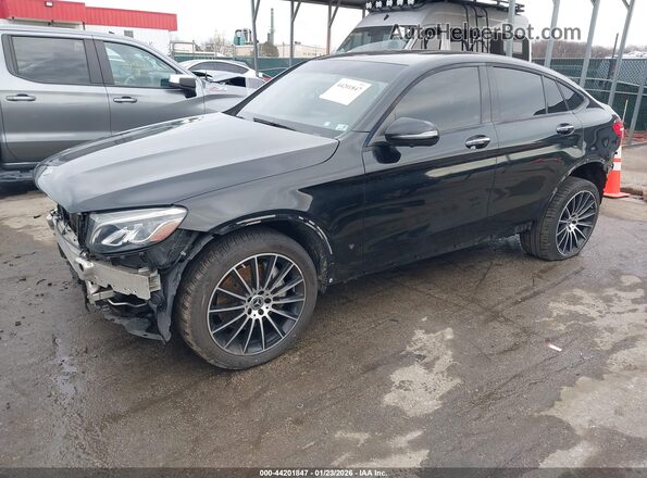 WDC0J4KB2KF569672 2019 MERCEDES-BENZ GLC 300 COUPE Черный Передняя левая четверть