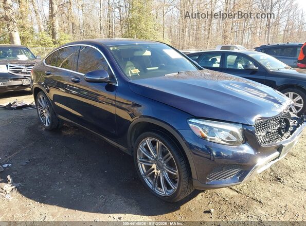 WDC0J4KB7JF335347 2018 MERCEDES-BENZ GLC 300 COUPE Синий Передняя правая четверть