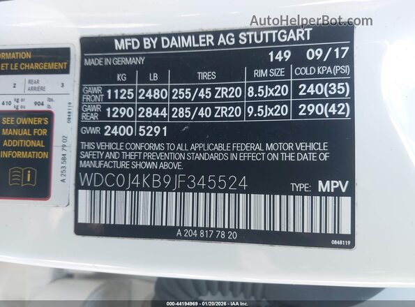 WDC0J4KB9JF345524 2018 MERCEDES-BENZ GLC 300 COUPE Черный Вид подкапотного пространства