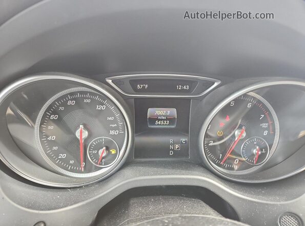 WDCTG4EB2LJ671110 2020 MERCEDES-BENZ GLA Gray Вид щитка приладів
