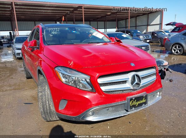 WDCTG4EB7HJ331829 2017 MERCEDES-BENZ GLA 250 Red Przód prawy