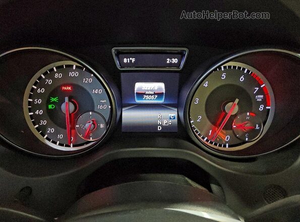 WDCTG4GB0HJ327795 2017 MERCEDES-BENZ GLA Черный Вид щитка приборов