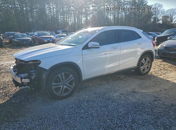 WDCTG4GB0KU017166 2019 MERCEDES-BENZ GLA Белый Передняя левая четверть