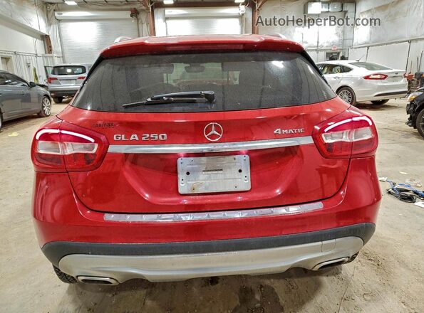 WDCTG4GB2GJ219824 2016 MERCEDES-BENZ GLA Красный Вид сзади