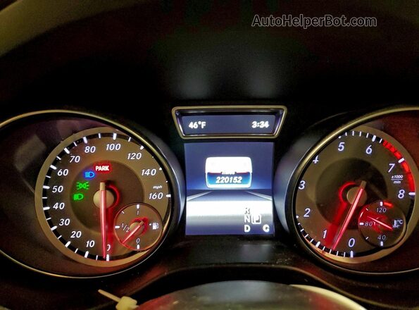 WDCTG4GB2GJ219824 2016 MERCEDES-BENZ GLA Красный Вид щитка приборов