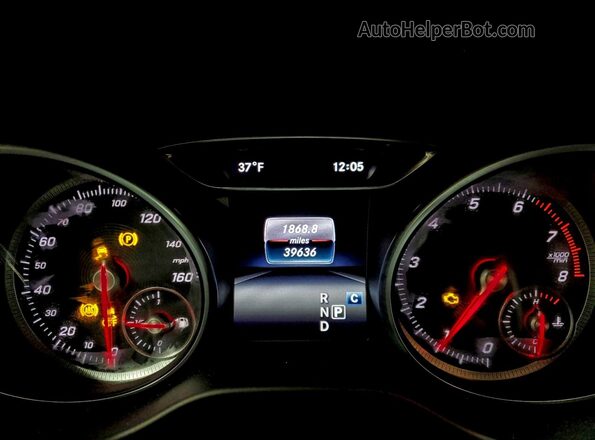 WDCTG4GB6LU027332 2020 MERCEDES-BENZ GLA Черный Вид щитка приборов