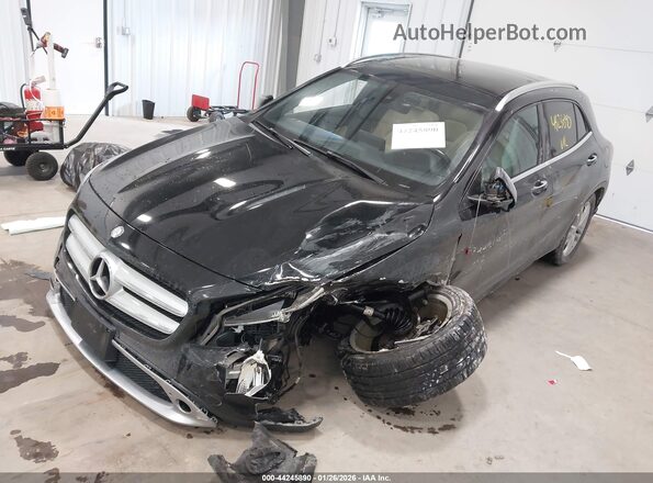 WDCTG4GB8GJ197909 2016 MERCEDES-BENZ GLA 250 Black Передня ліва чверть