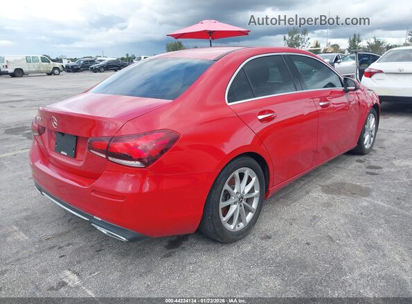 WDD3G4EB5KW023628 2019 MERCEDES-BENZ A 220 Красный Задняя правая четверть