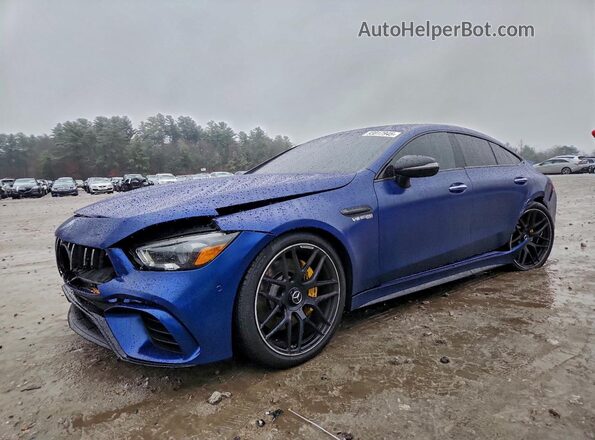 WDD7X8KB1KA004536 2019 MERCEDES-BENZ AMG Синий Передняя левая четверть