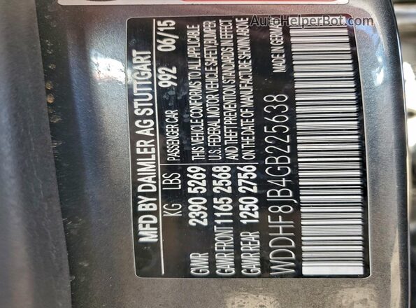 WDDHF8JB4GB225638 2016 MERCEDES-BENZ E Серый Вид подкапотного пространства