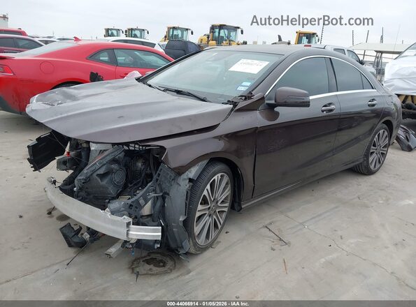 WDDSJ4EB3JN661555 2018 MERCEDES-BENZ CLA 250 Коричневый Передняя левая четверть