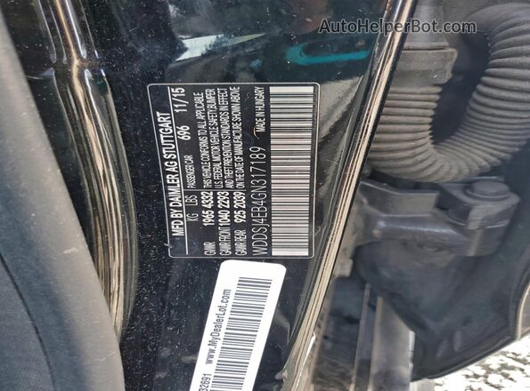WDDSJ4EB4GN317189 2016 MERCEDES-BENZ CLA-CLASS Black Vista del compartimento del motor