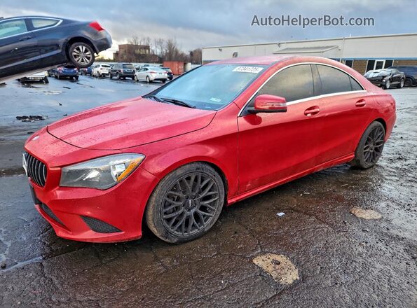 WDDSJ4EB5GN384836 2016 MERCEDES-BENZ CLA-CLASS Красный Передняя левая четверть