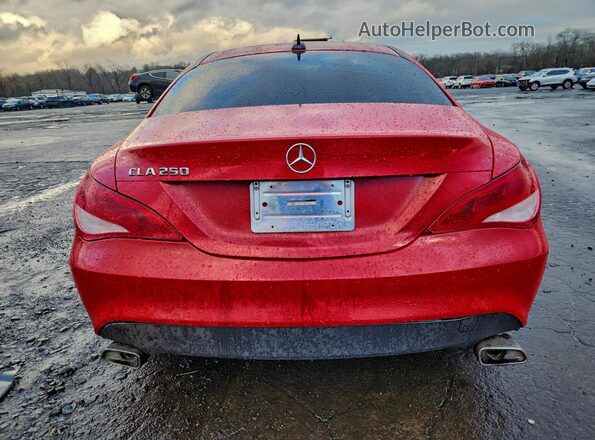 WDDSJ4EB5GN384836 2016 MERCEDES-BENZ CLA-CLASS Красный Вид сзади