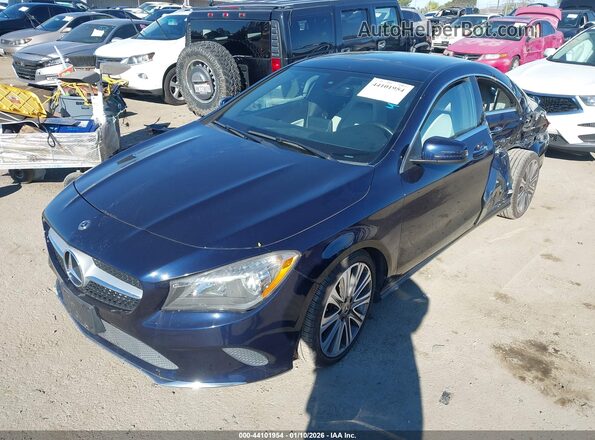 WDDSJ4EB5JN690488 2018 MERCEDES-BENZ CLA 250 Dark Blue Առջևի ձախ երեք քառորդ տեսարան