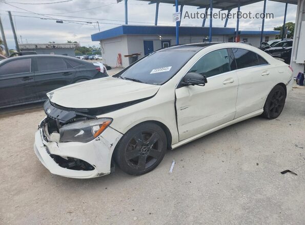 WDDSJ4EB7HN440888 2017 MERCEDES-BENZ CLA-CLASS Белый Передняя левая четверть