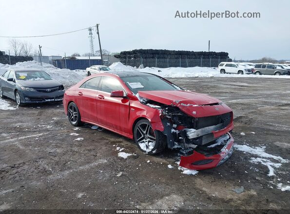 WDDSJ4EB7JN634858 2018 MERCEDES-BENZ CLA 250 Красный Передняя правая четверть