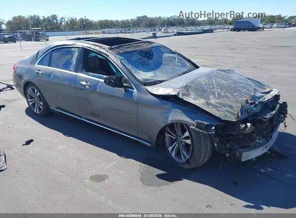 WDDUG6EB1JA396600 2018 MERCEDES-BENZ S-CLASS Серый Передняя правая четверть