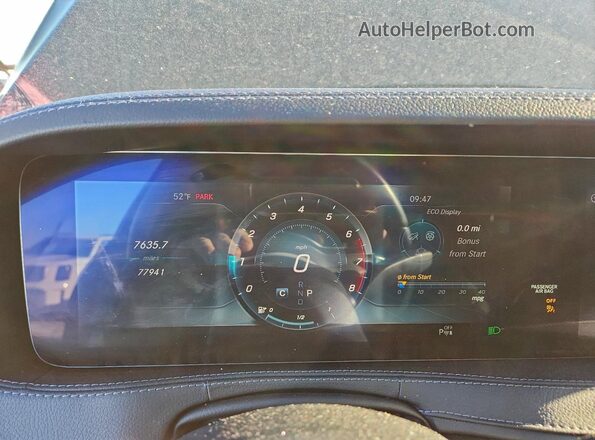 WDDUG6EB2KA440735 2019 MERCEDES-BENZ S Black Widok zestawu wskaźników