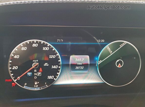 WDDUG6GB5KA435140 2019 MERCEDES-BENZ S Серебряный Вид щитка приборов