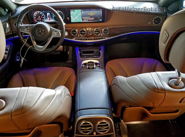 WDDUG6GB5KA435140 2019 MERCEDES-BENZ S Серебряный Вид панели приборов