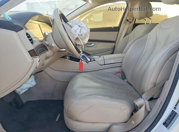 WDDUG8CB4HA298797 2017 MERCEDES-BENZ S White Widok wnętrza z przodu
