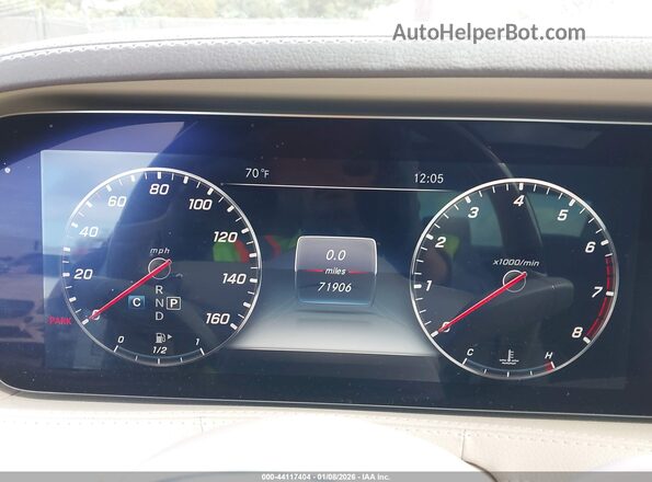 WDDUG8DB1KA453733 2019 MERCEDES-BENZ S-CLASS Silver Widok tylnych siedzeń