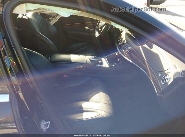 WDDUG8FB8GA269975 2016 MERCEDES-BENZ S-CLASS Черный Вид салона спереди