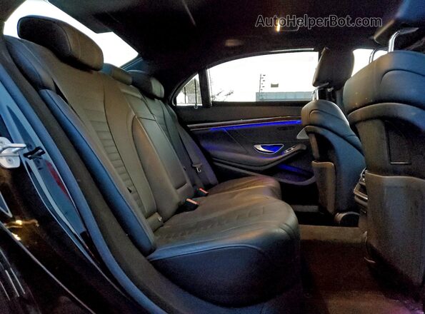 WDDUG8FB9GA235477 2016 MERCEDES-BENZ S Черный Вид задних сидений
