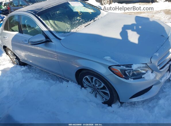 WDDWF4KB1JR388616 2018 MERCEDES-BENZ C-CLASS Серебряный Передняя правая четверть