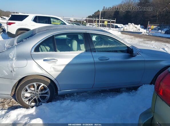 WDDWF4KB1JR388616 2018 MERCEDES-BENZ C-CLASS Серебряный Вид задней части салона