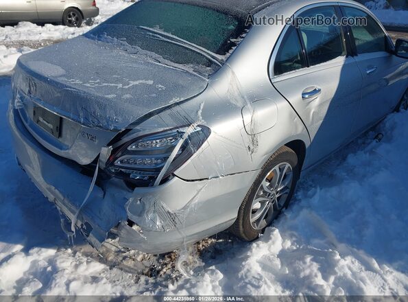 WDDWF4KB1JR388616 2018 MERCEDES-BENZ C-CLASS Серебряный Задняя правая четверть