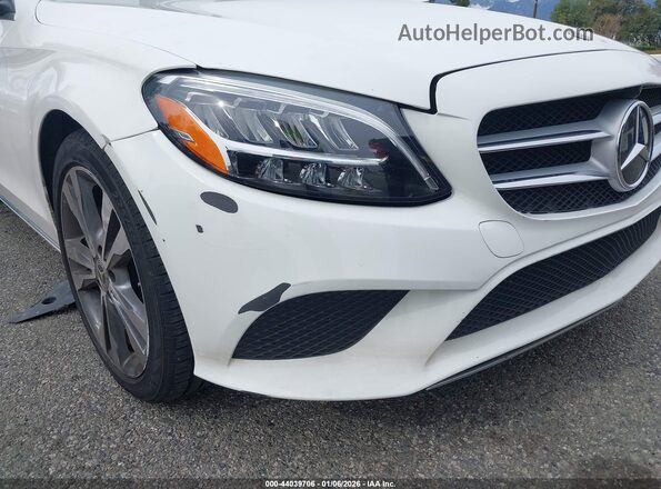 WDDWF8DB1LR528557 2020 MERCEDES-BENZ C-CLASS Белый Вид спереди